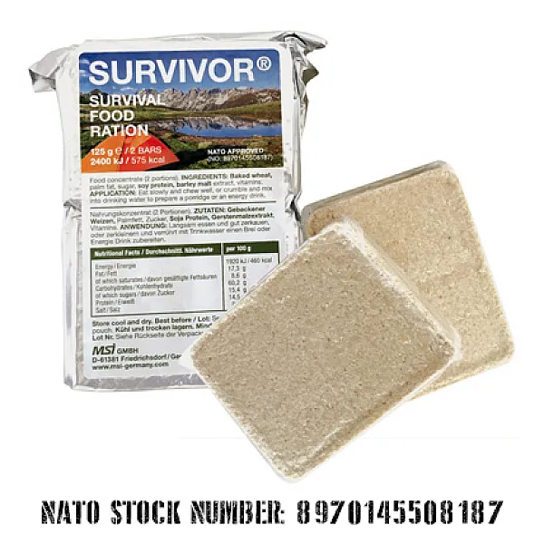 SURVIVOR Μερίδα Τροφής Επιβίωσης SURVIVOR Μερίδα Τροφής Επιβίωσης